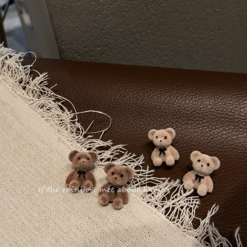 Teddy bear earrings