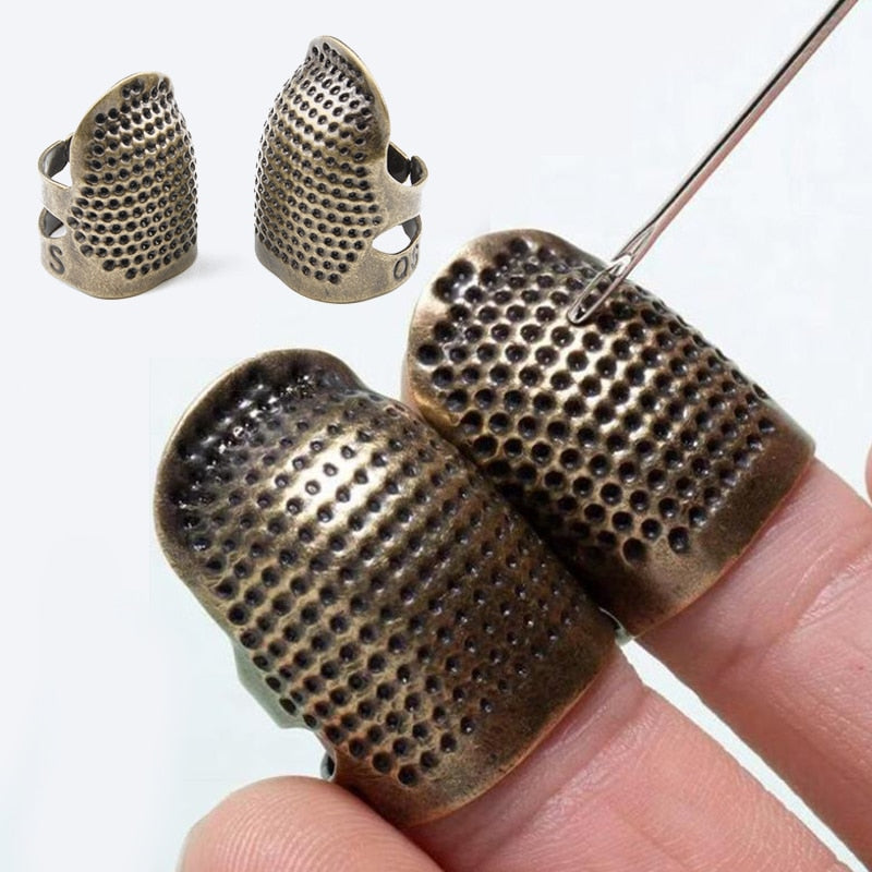 Thimble finger protector and threaders