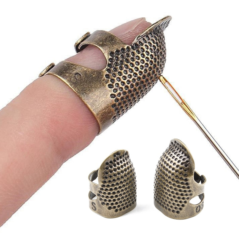 Thimble finger protector and threaders