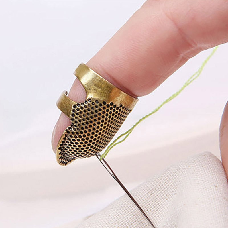 Thimble finger protector and threaders