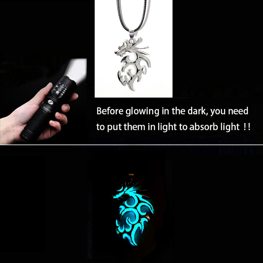 Luminous necklaces and pendants