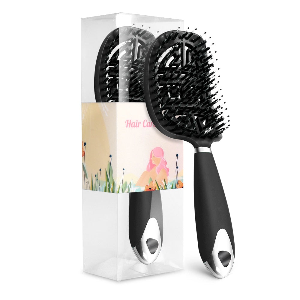 Scalp massage hairbrush - detangler