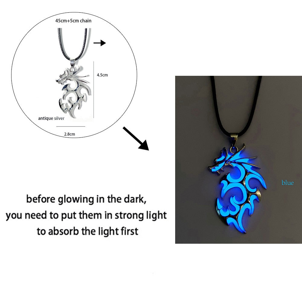 Luminous necklaces and pendants