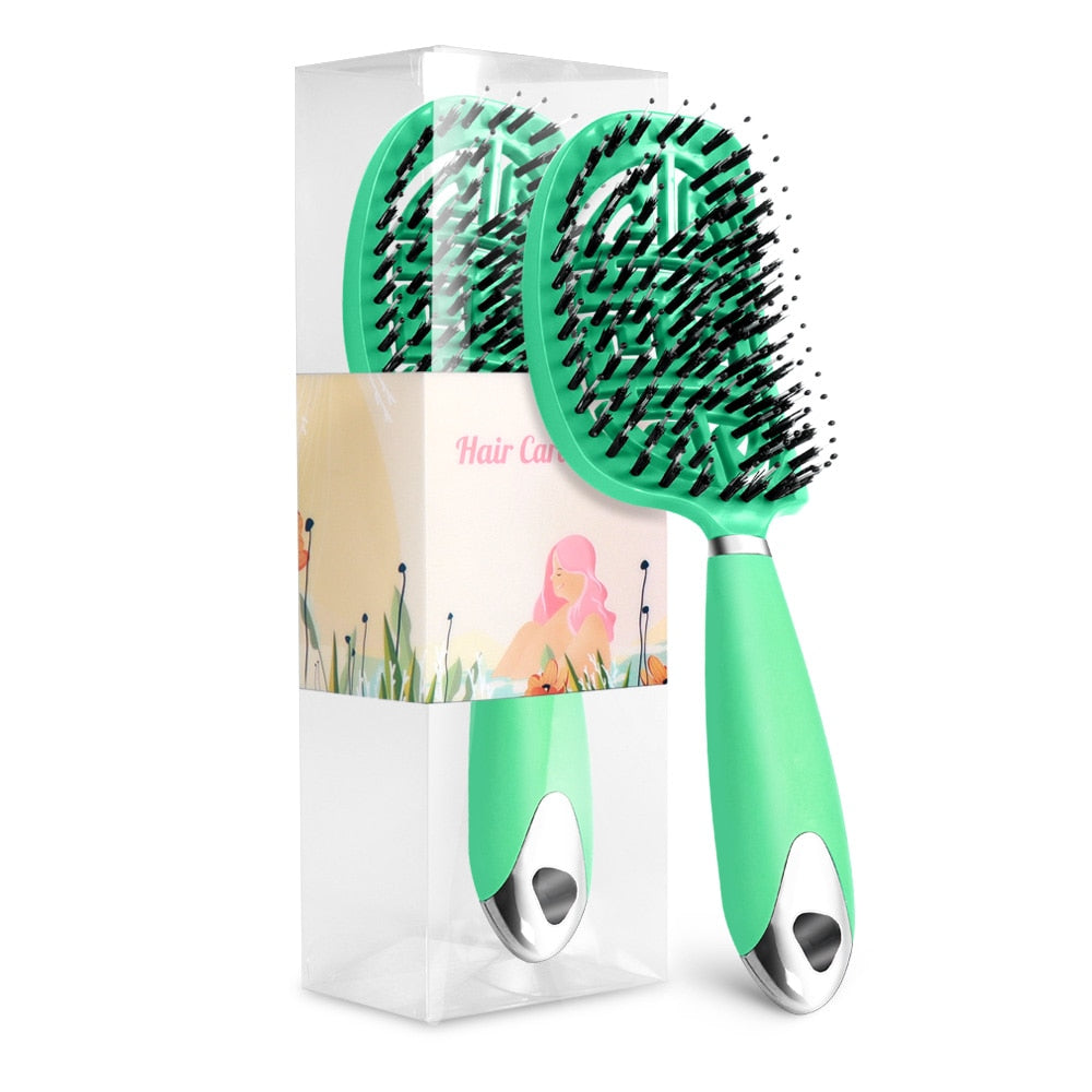 Scalp massage hairbrush - detangler