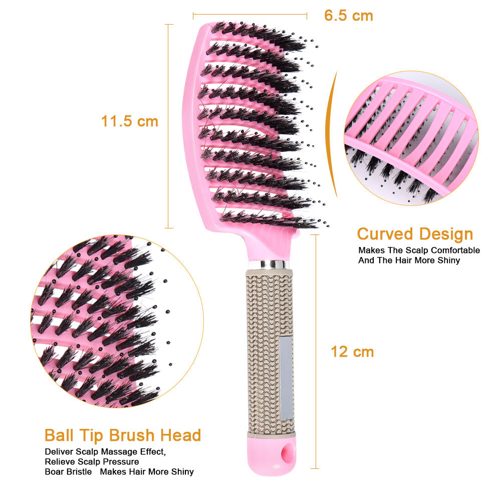 Scalp massage hairbrush - detangler