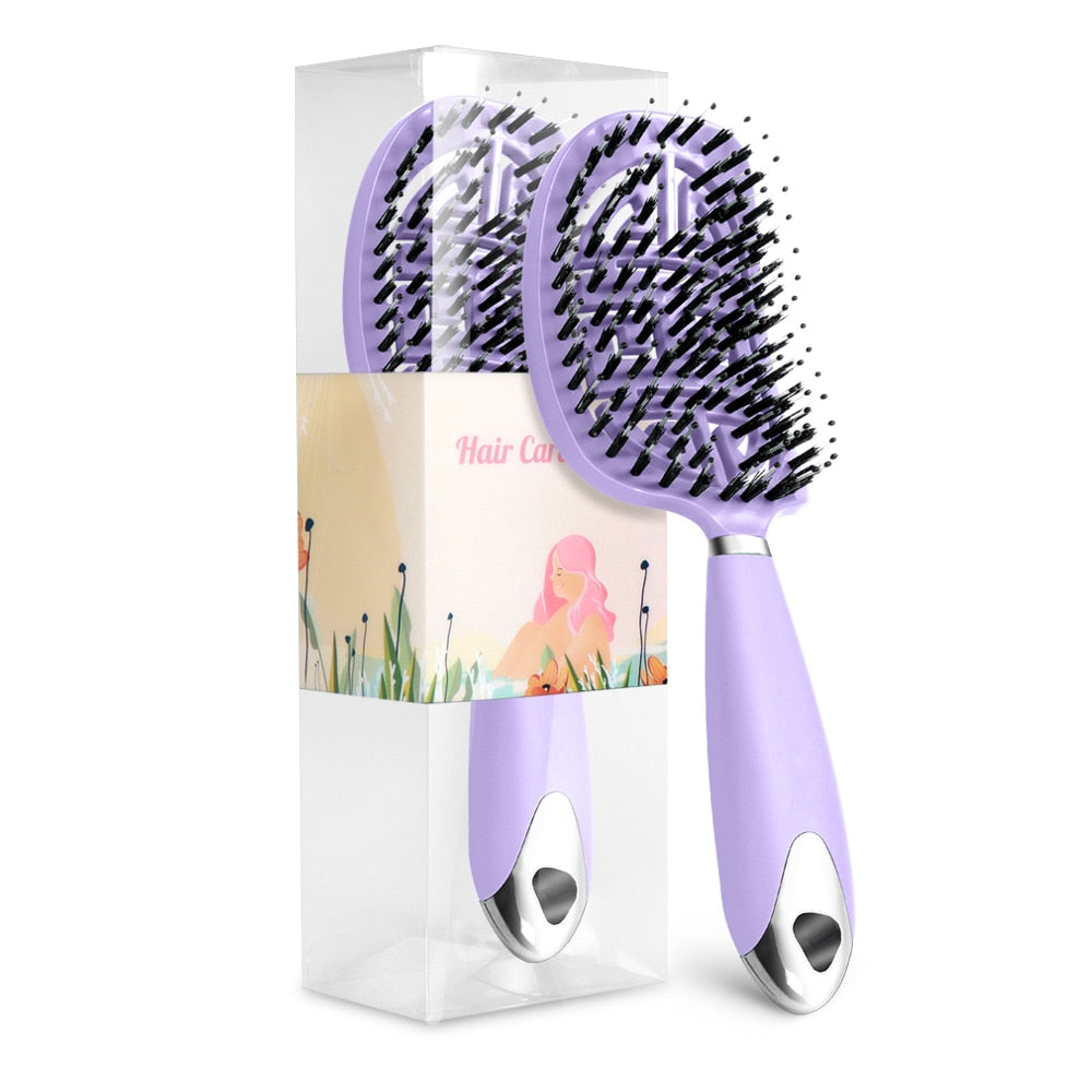 Scalp massage hairbrush - detangler